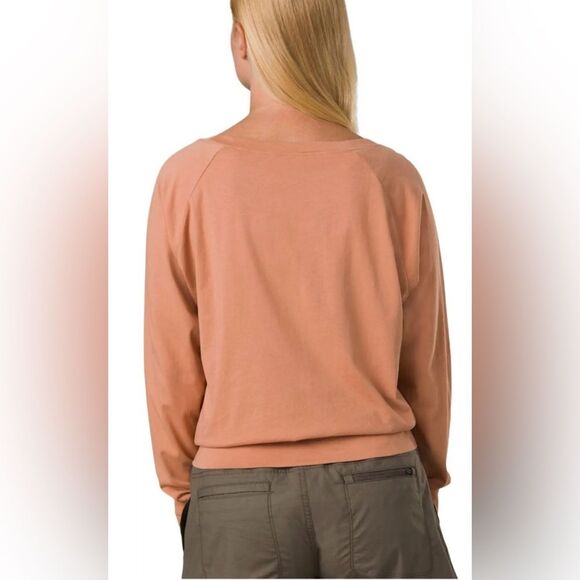 prAna graphic long sleeve 🪷 organic 🪷 NWT 🪷 pink sand kindness 🪷 XS - Picture 3 of 4